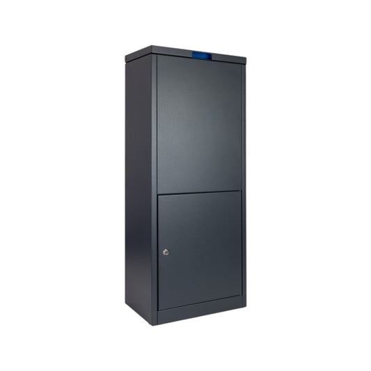 Large External Free Standing Parcel Box – Weather-Resistant ParcelPod 3 (Side View)