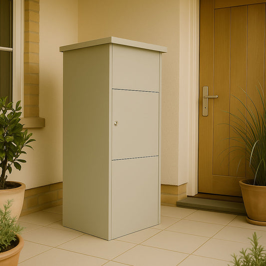 Outdoor Parcel BoxForH ouse Goldcrest _ Pebble Grey