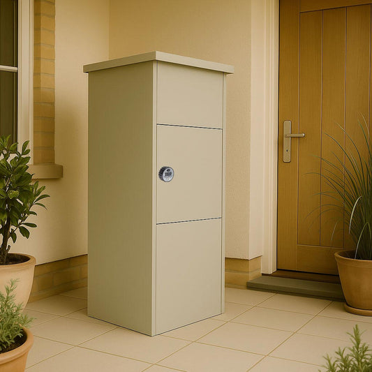 Outdoor Parcel BoxForH ouse Goldcrest _ Pebble Grey 2