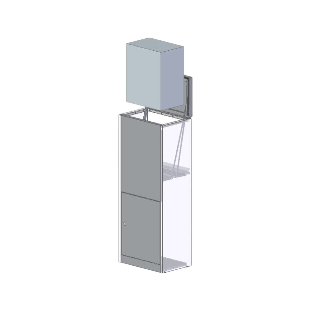ParcelPod 3 Front Access – Parcel Drop Dimension Drawing 3
