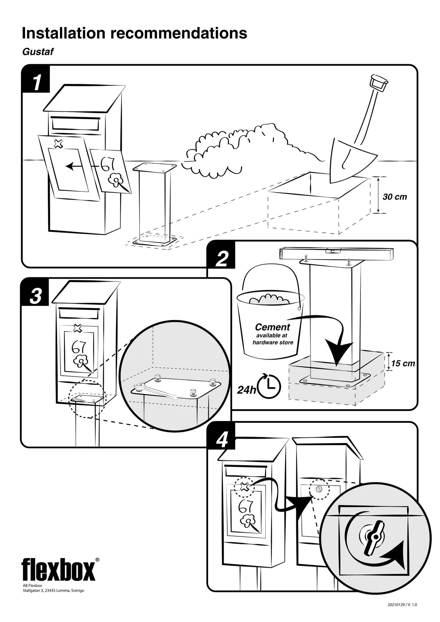 Second Step-by-step installation instructions for a Nikolai by Flexbox