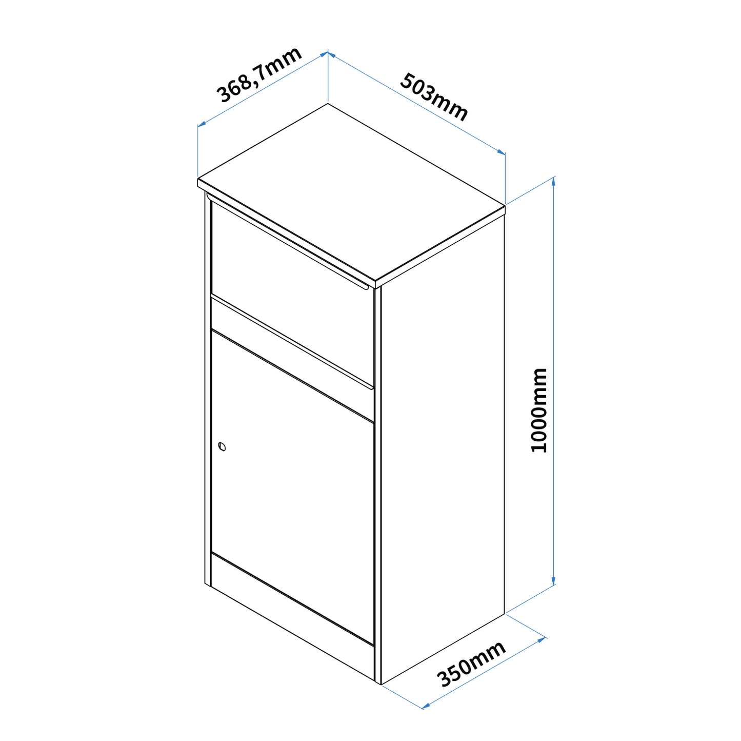 Large Parcel Box for Home Buzzard - Parcelbox4you