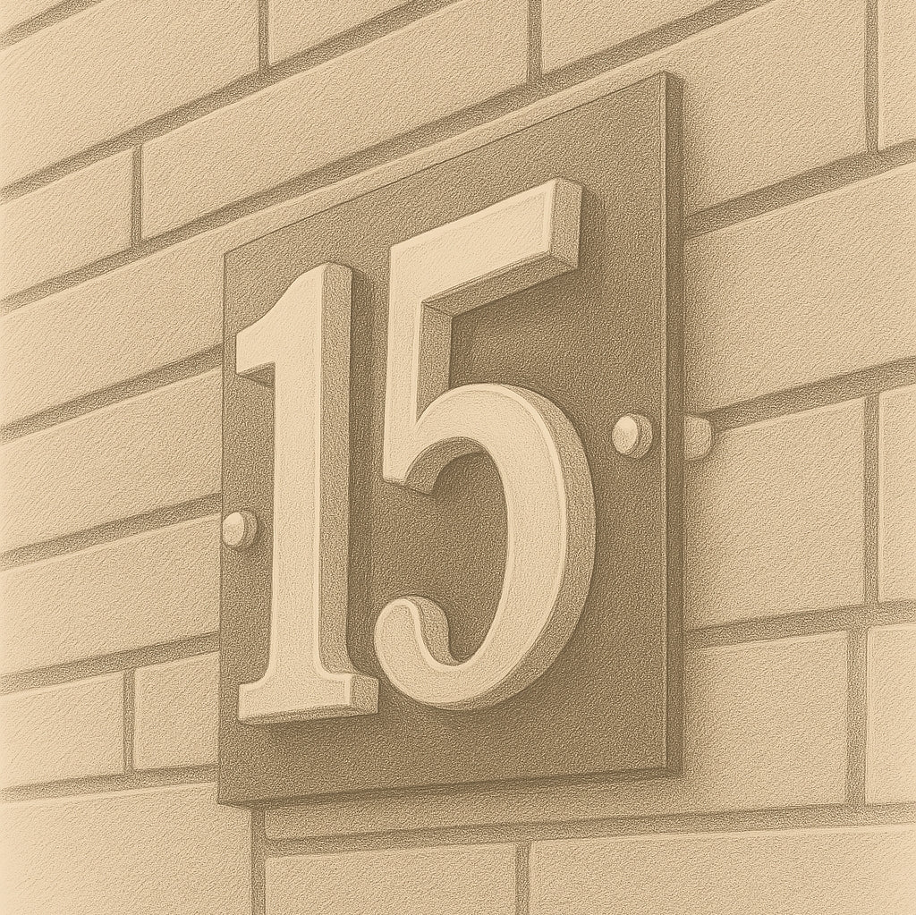 Pencil Drawing Of House Numbers