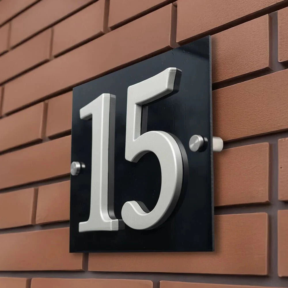 Modern Aluminium House Numbers – Sleek Design and Easy Installation - Letterbox Supermarket