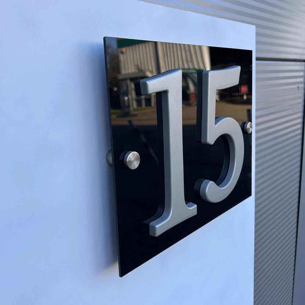 Modern Aluminium House Numbers – Sleek Design and Easy Installation - Letterbox Supermarket
