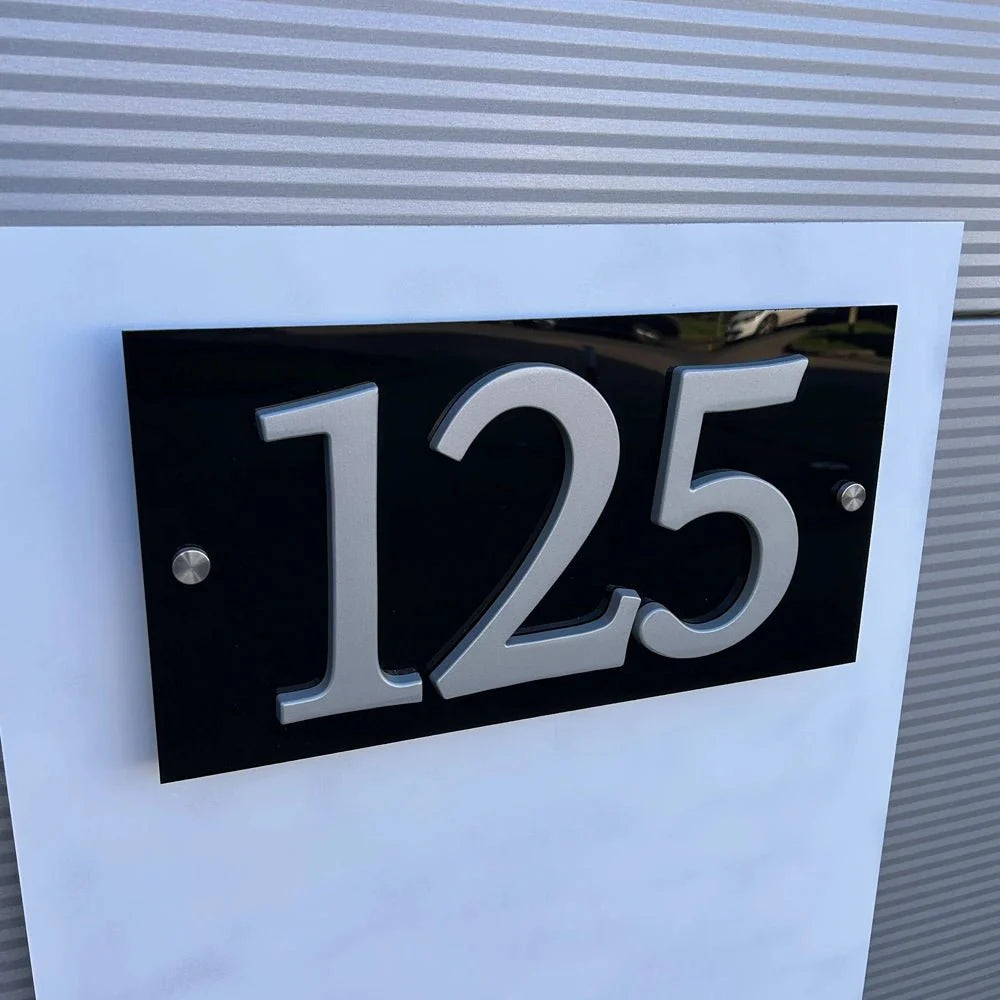 Modern Aluminium House Numbers – Sleek Design and Easy Installation - Letterbox Supermarket