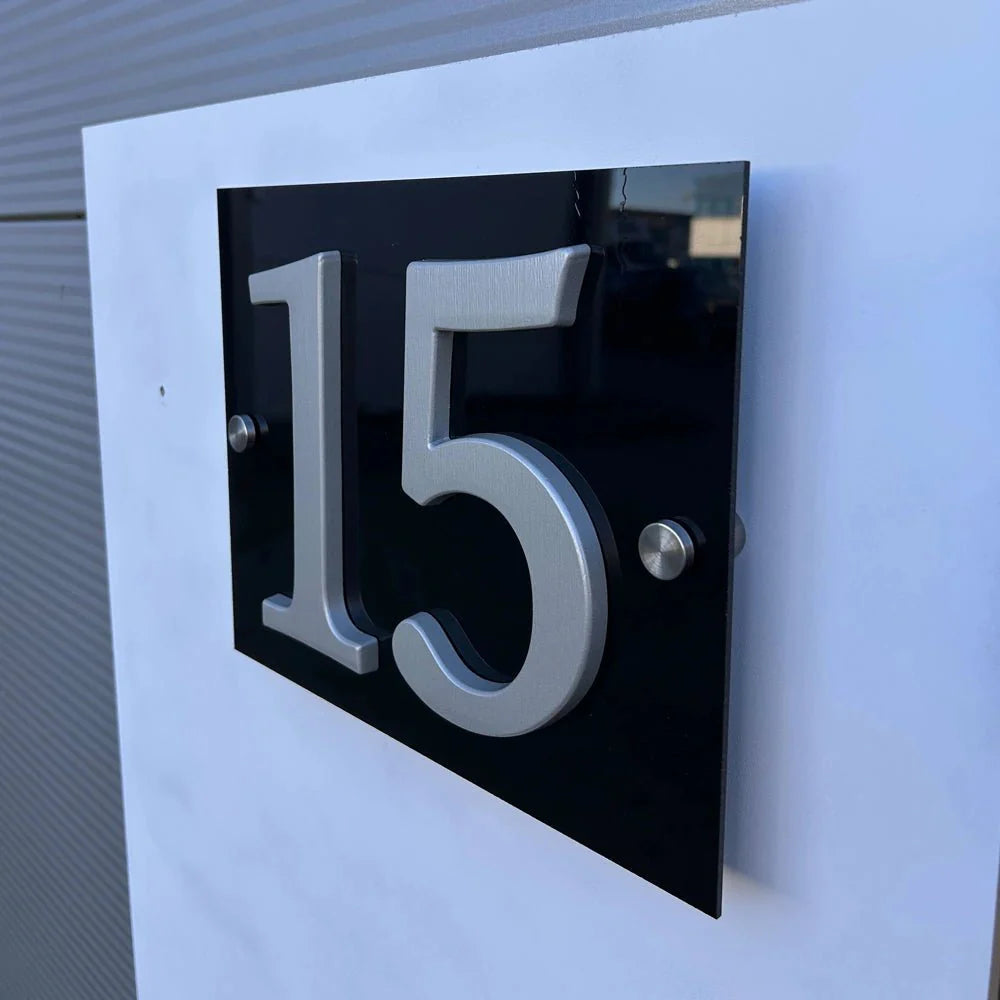 Modern Aluminium House Numbers – Sleek Design and Easy Installation - Letterbox Supermarket