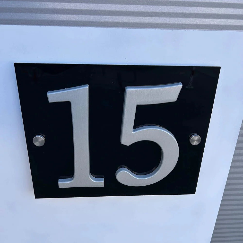 Modern Aluminium House Numbers – Sleek Design and Easy Installation - Letterbox Supermarket