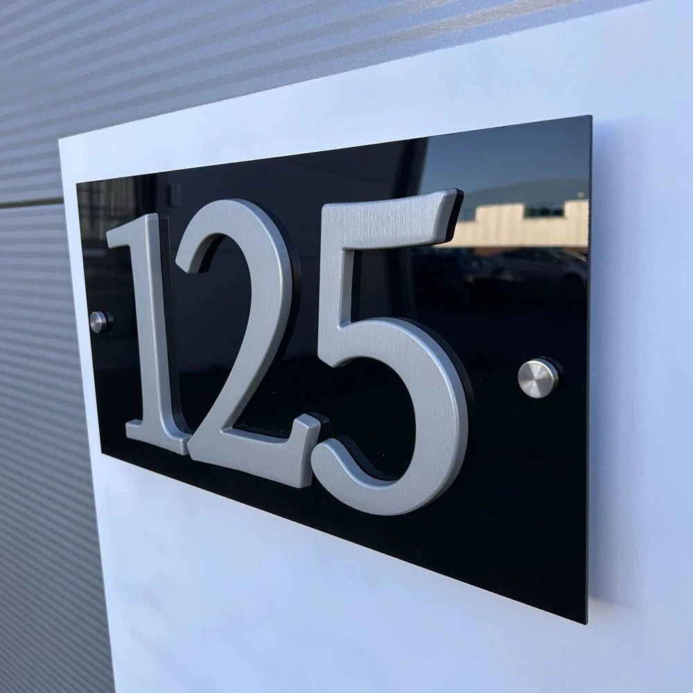 Modern Aluminium House Numbers – Sleek Design and Easy Installation - Letterbox Supermarket