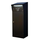 Parcel Box High Capacity Free Standing Front Access - Allux Bjørn - Black