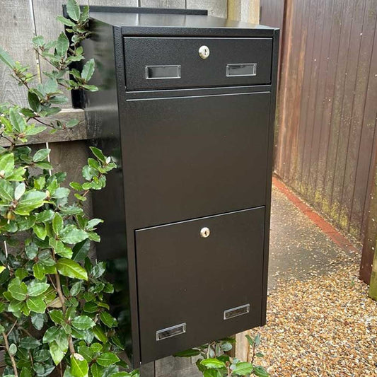 Parcel Letterbox High Capacity Lockable with Stainless Steel Front Sigma - Letterbox Supermarket