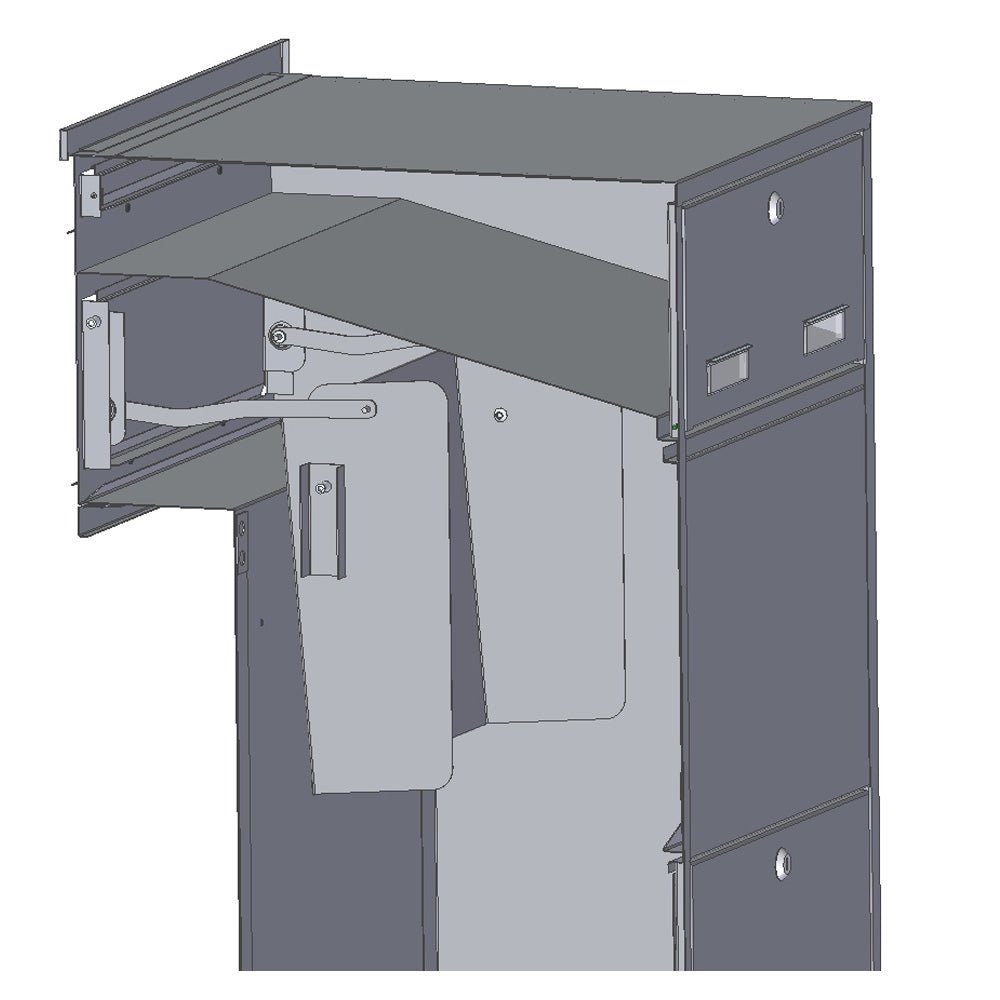 Through The Wall Parcel Delivery Box with Integrated Letterbox for Single Brick Walls Sierra - Letterbox Supermarket