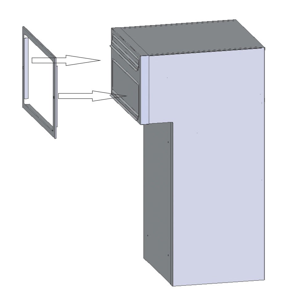 Through The Wall Parcel Delivery Box with Integrated Letterbox for Single Brick Walls Sierra - Letterbox Supermarket