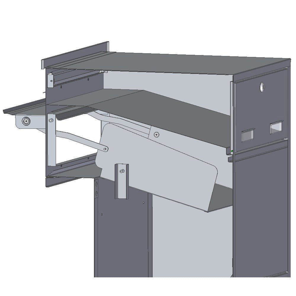 Through The Wall Parcel Delivery Box with Integrated Letterbox for Single Brick Walls Sierra - Letterbox Supermarket