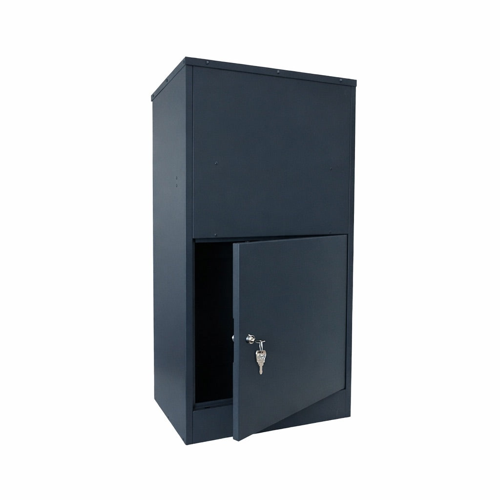 Outdoor Parcel Drop Box – Extra Large Free Standing Rear Access Secure Delivery Box – Buzzard