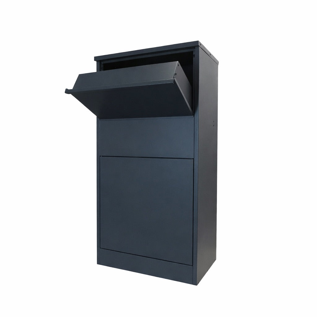 Outdoor Parcel Drop Box – Extra Large Free Standing Rear Access Secure Delivery Box – Buzzard