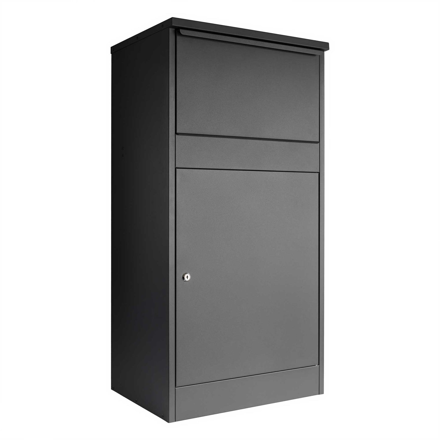 Outdoor Recess-Mounted Parcel Box – Extra Large Built-In Front Access – Buzzard RM