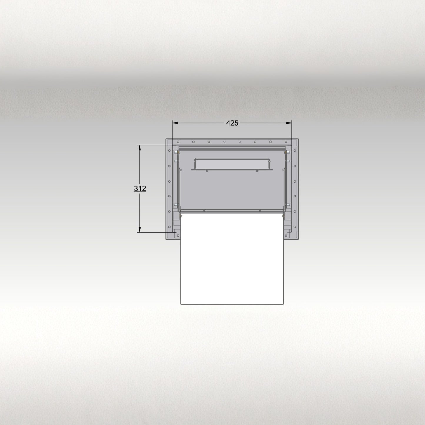 Through Pillar Parcel Delivery System With Letterbox Epsilon-Pillar
