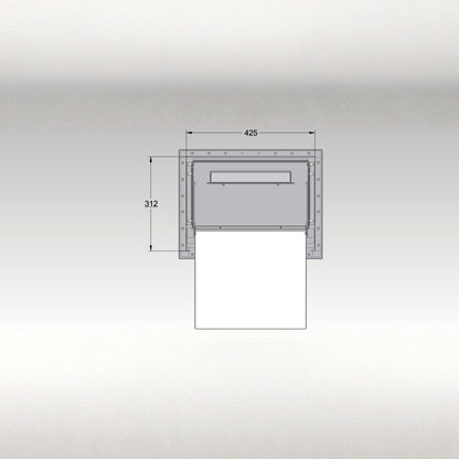 Through Pillar Parcel Delivery System With Letterbox Epsilon-Pillar