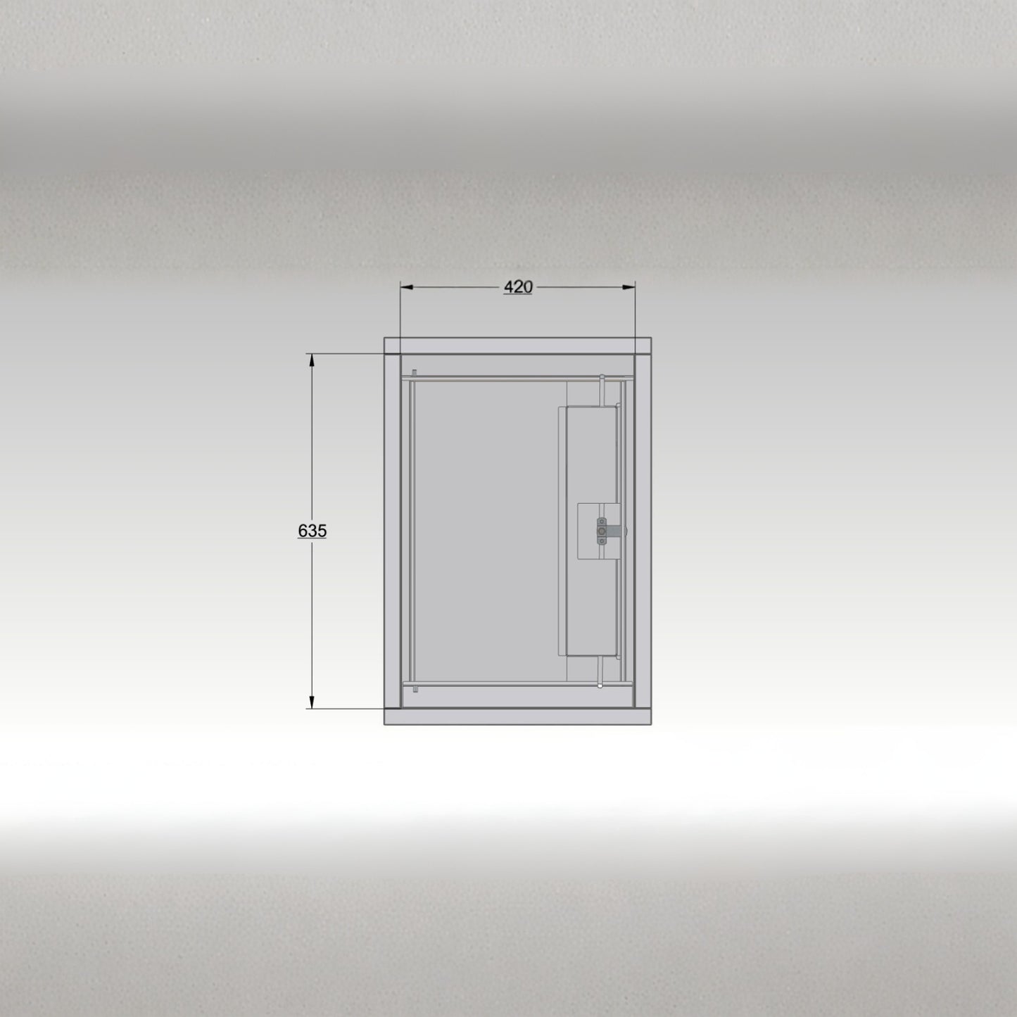 Through Pillar Parcel Delivery System With Letterbox Epsilon-Pillar