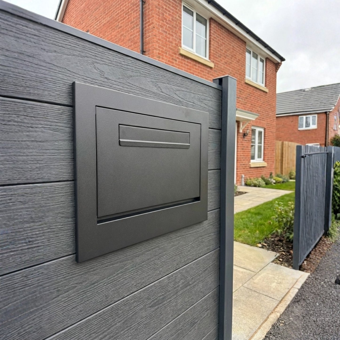 Large Capacity Parcel Box Rear Access for Gates, Fences and Side Panels – Epsilon GM