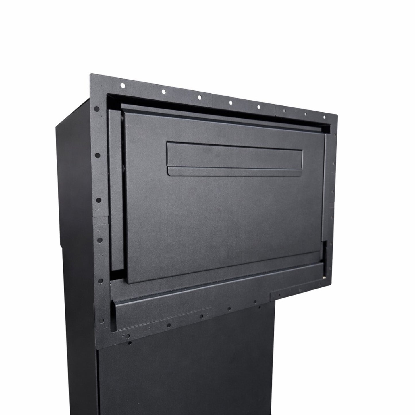 Large Capacity Parcel Box Rear Access for Gates, Fences and Side Panels – Epsilon GM - Anthracite Grey