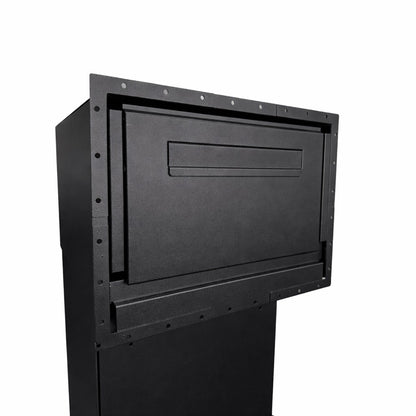 Large Capacity Parcel Box Rear Access for Gates, Fences and Side Panels – Epsilon GM - Black