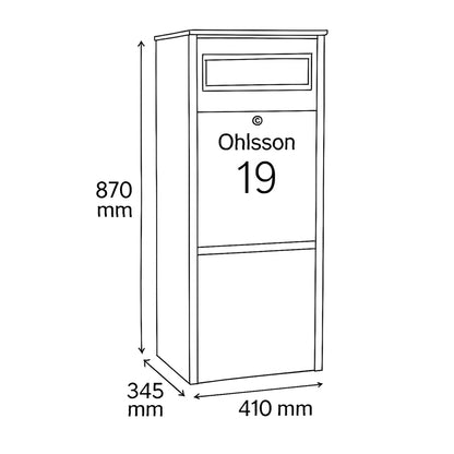 Free Standing Outdoor Parcel Box - Parcelbox4you