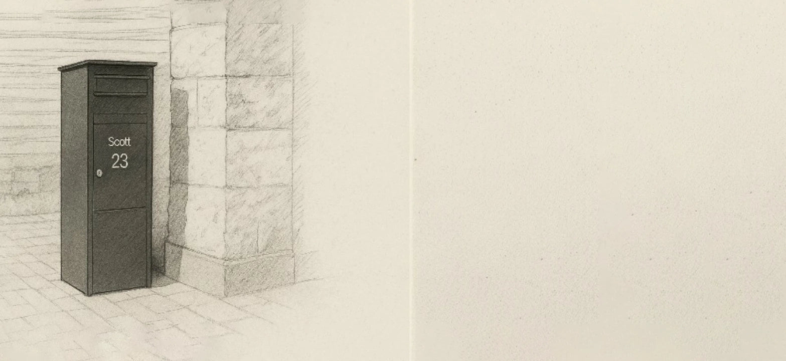 Free Standing Outdoor Parcel Box For Homes 