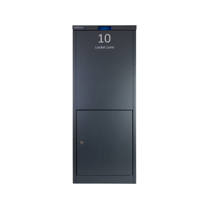 Large Free Standing Parcel Box for Outdoors – ParcelPod 3 in Anthracite Grey with Front Access