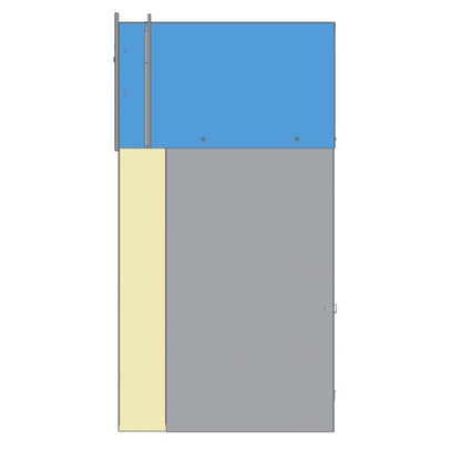 Large Capacity Parcel Box Rear Access for Gates, Fences and Side Panels – Epsilon GM - Anthracite Grey