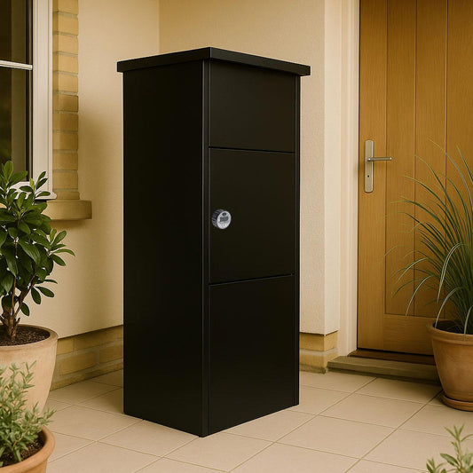 Outdoor Parcel BoxForH ouse Goldcrest _ Black 2