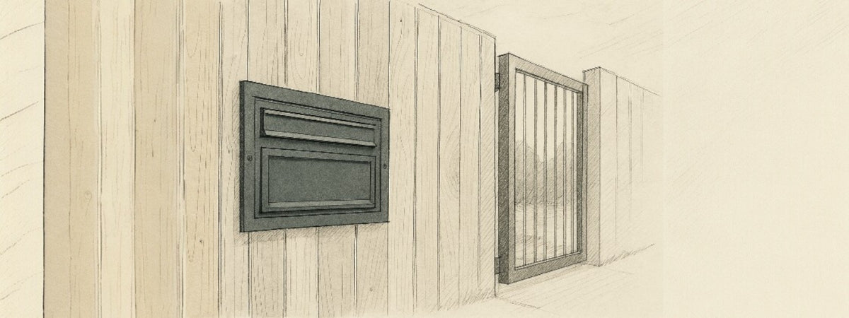 Sort Gate Box Outdoor Parcel Boxes for Gates & Fences | Secure Rear Access Design ...