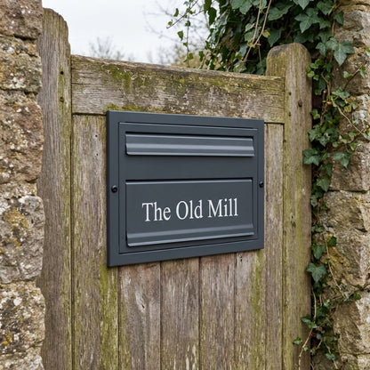 Outdoor Parcel Box for Gates & Fences – Rear Access – Sigma