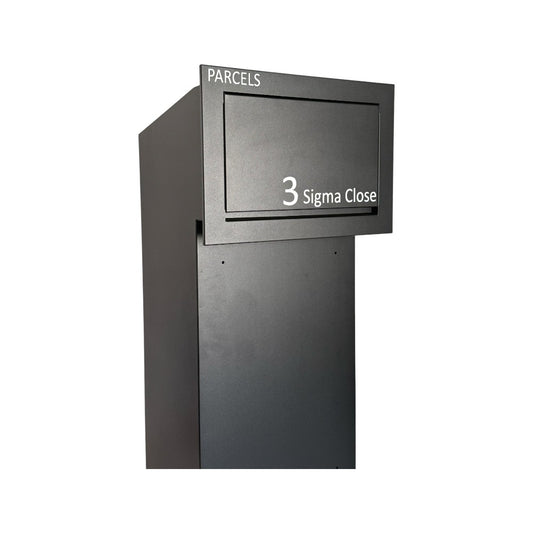 Rear Access Parcel Box for Gates and Fences Sigma Paco VE2 Personalised