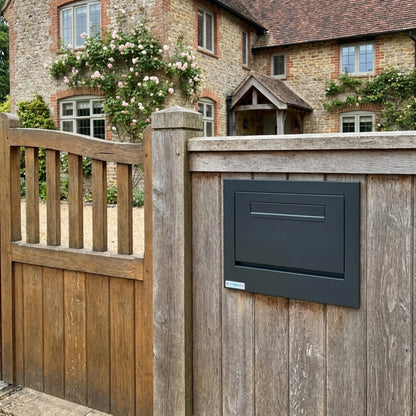 Large Capacity Parcel Box Rear Access for Gates, Fences and Side Panels – Epsilon GM