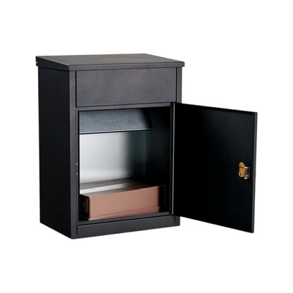 Allux 500 Wall-Mounted Post Box – Black
