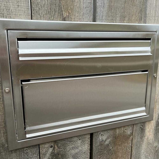Parcel Letterbox High Capacity Lockable with Stainless Steel Front Sigma - Letterbox Supermarket