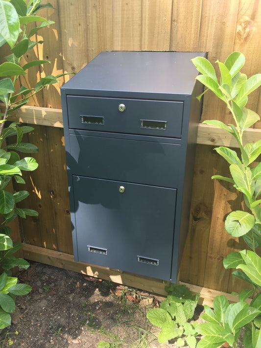 Parcel Letterbox High Capacity Lockable with Stainless Steel Front Sigma - Letterbox Supermarket