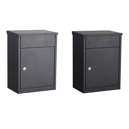 Parcel Letterbox Wall Mounted Lockable Allux 500 - Letterbox Supermarket