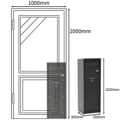 parcel box size comparison with door dimensions nikolai