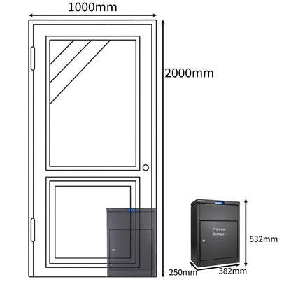 parcel box size comparison with door dimensions parcelpod 1