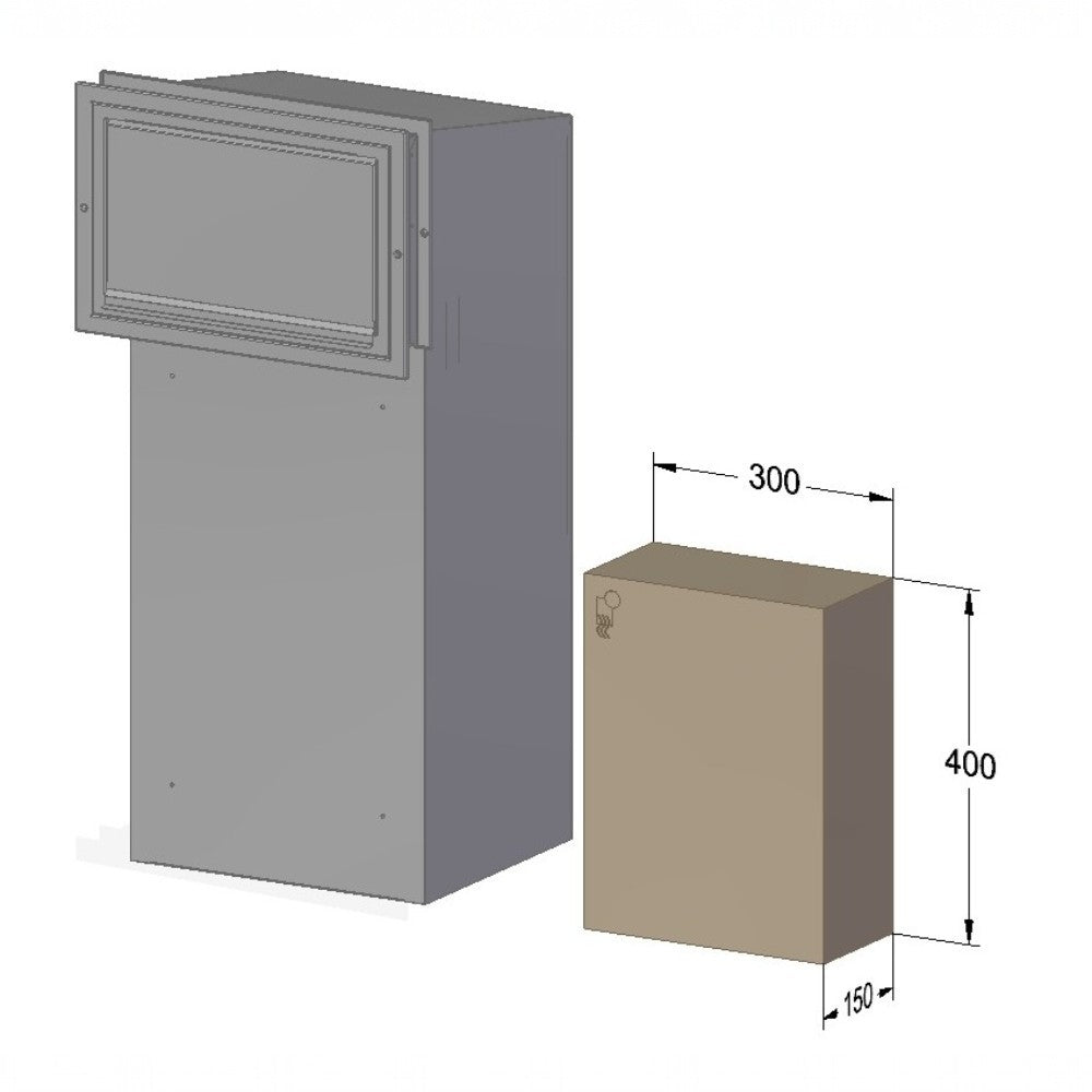 Sigma Paco Rear Access Parcel Box for Gates and Fences - Letterbox Supermarket