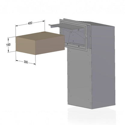 Sigma Paco Rear Access Parcel Box for Gates and Fences - Letterbox Supermarket