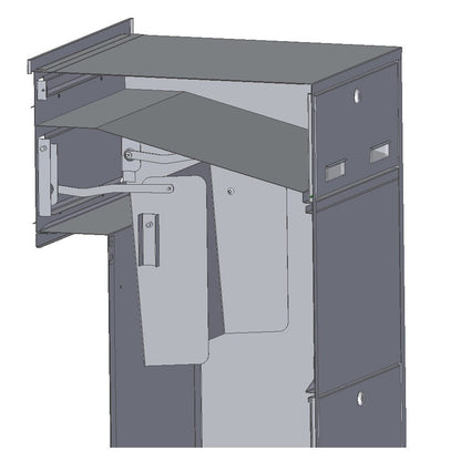 Through The Wall Parcel Delivery Box with Integrated Letterbox for Single Brick Walls Sierra - Letterbox Supermarket