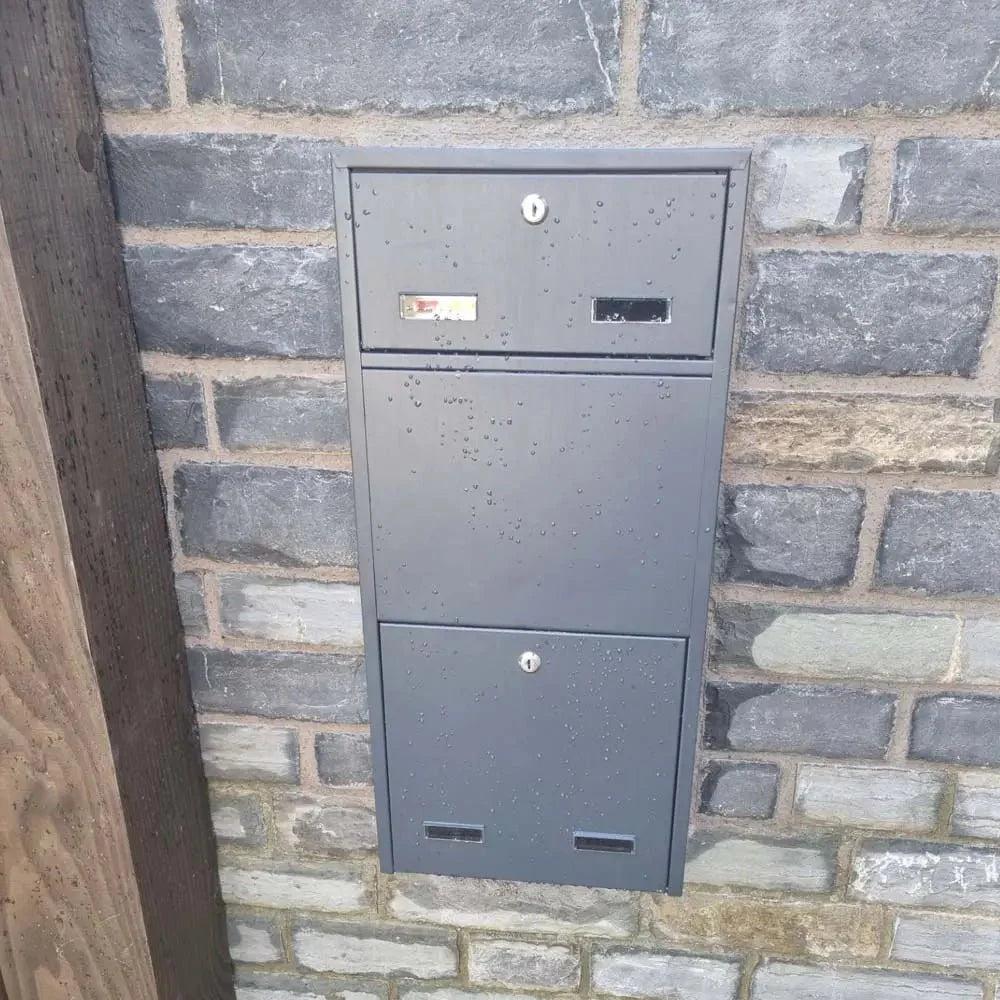 Outdoor Through the Wall Parcel Box | Sierra Rear Access House Parcel ...