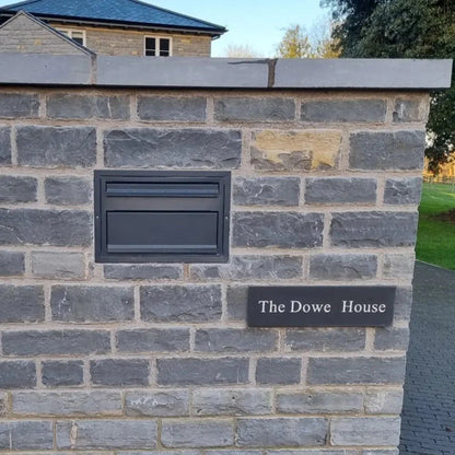 Through The Wall Parcel Delivery Box with Integrated Letterbox for Single Brick Walls Sierra - Letterbox Supermarket