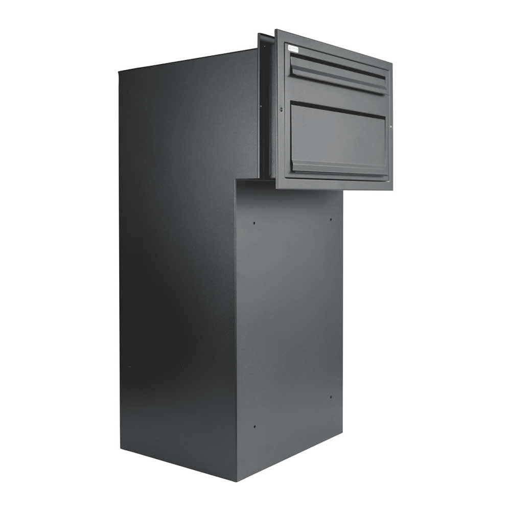 Through The Wall Parcel Delivery Box with Integrated Letterbox for Single Brick Walls Sierra - Parcelbox4you